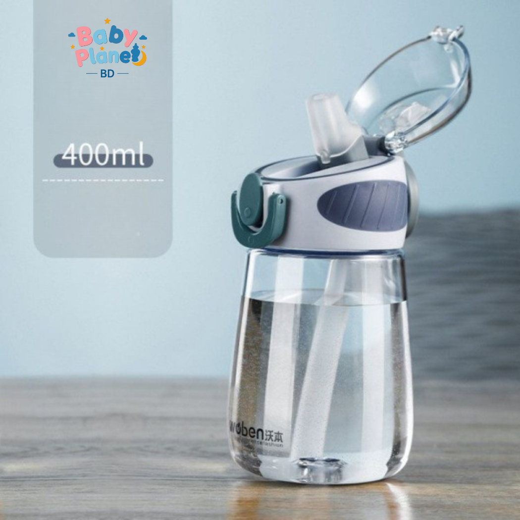 Imported Cute Kids Water Bottle – Leakproof Straw Sipper Bottle